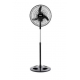 Ventilador Pie 20" - Parrilla Metalica Negra Aspas Plasticas - VVPRN20 - LILIANA